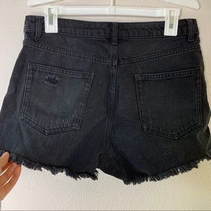 High Rise Denim Shorts
